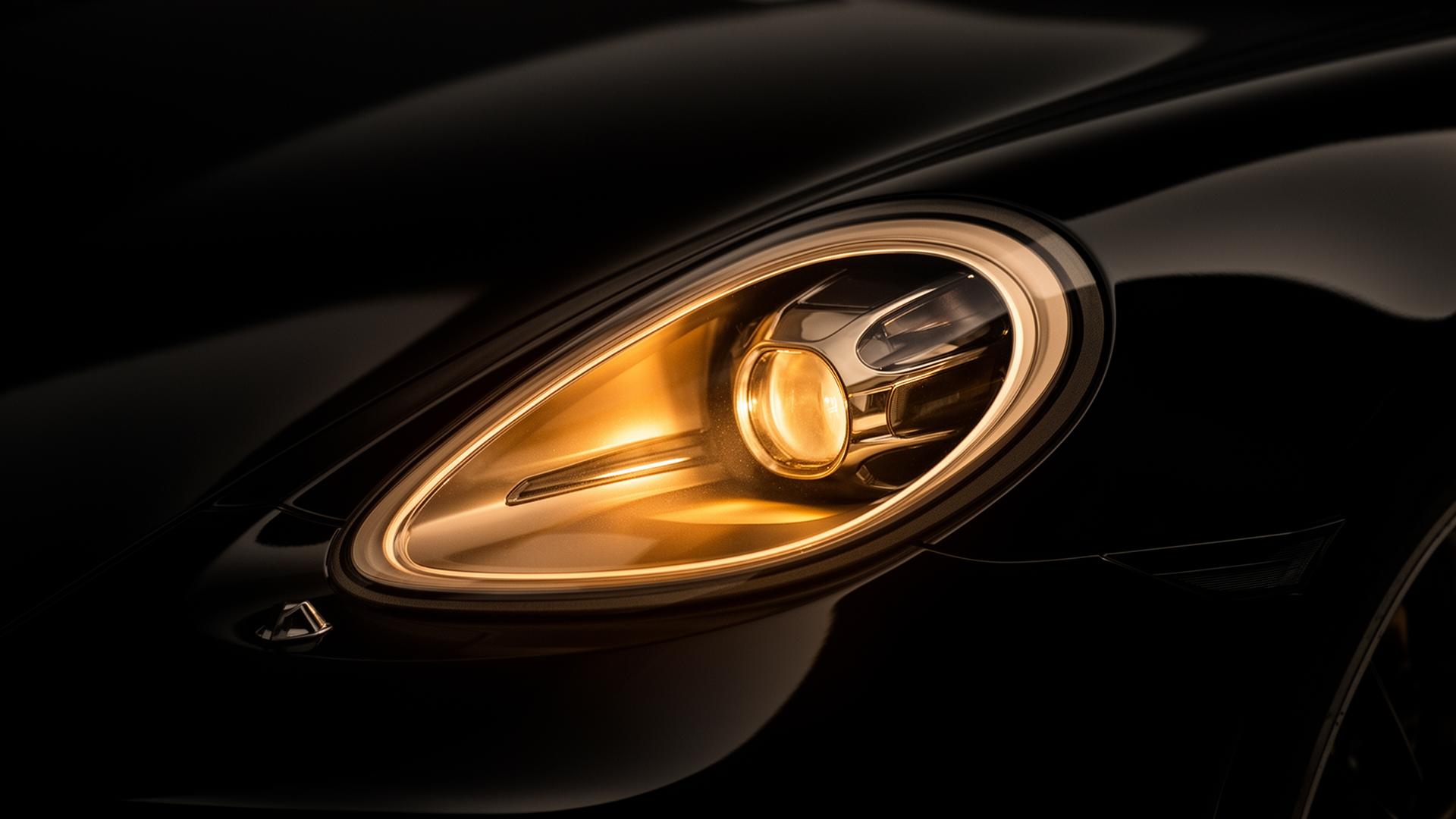 Luxury headlight detail